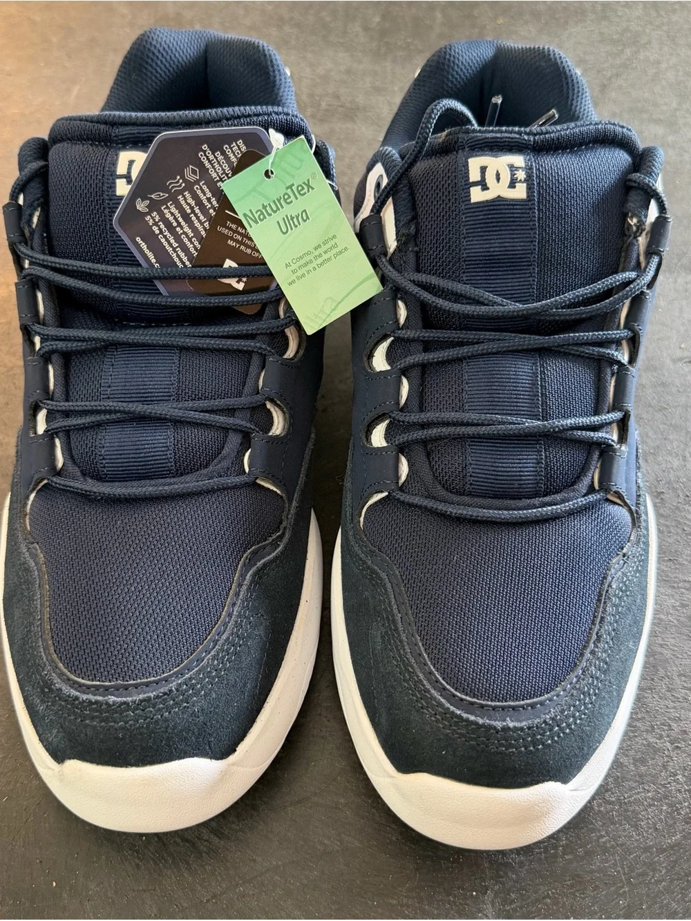 NEW DC Decel ADYS100608 Blue Canvas Lace Up Puffy Skate Sneakers Shoes SZ 12 NWT
